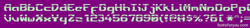 Ensignfl Font – Green Fonts on Purple Background