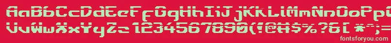 Ensignfl Font – Green Fonts on Red Background