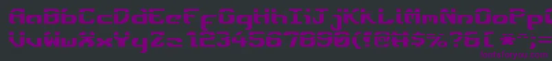 Шрифт Ensignfl – фиолетовые шрифты на чёрном фоне