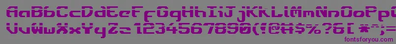 Шрифт Ensignfl – фиолетовые шрифты на сером фоне