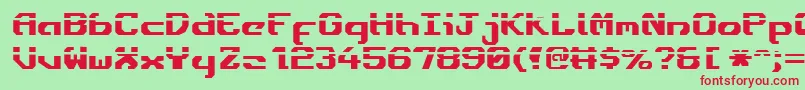 Ensignfl-fontti – punaiset fontit vihreällä taustalla