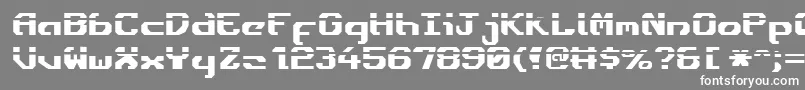 Ensignfl-fontti – valkoiset fontit harmaalla taustalla