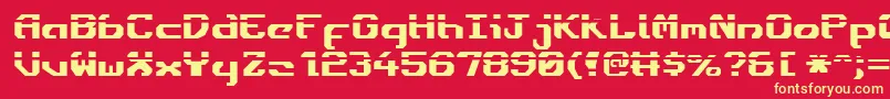 Ensignfl Font – Yellow Fonts on Red Background