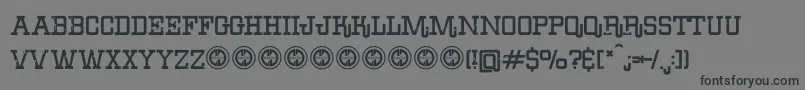 ErodeddenimFfp Font – Black Fonts on Gray Background