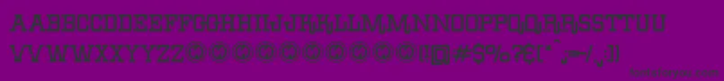 ErodeddenimFfp Font – Black Fonts on Purple Background