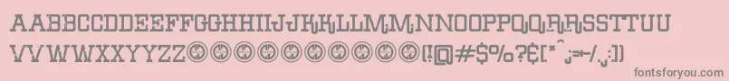 ErodeddenimFfp Font – Gray Fonts on Pink Background