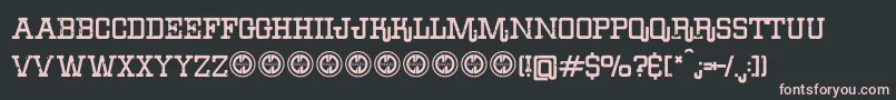 ErodeddenimFfp Font – Pink Fonts on Black Background