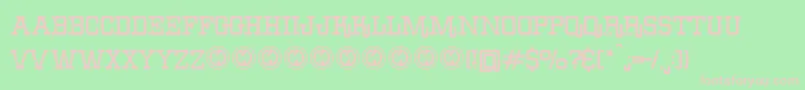 ErodeddenimFfp Font – Pink Fonts on Green Background