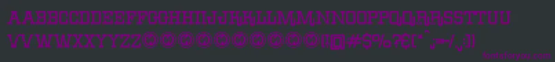 ErodeddenimFfp Font – Purple Fonts on Black Background