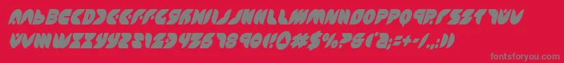 Puffangelcondital Font – Gray Fonts on Red Background
