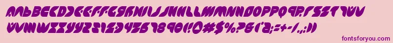 Шрифт Puffangelcondital – фиолетовые шрифты на розовом фоне