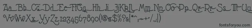 NathanAlternates Font – Black Fonts on Gray Background