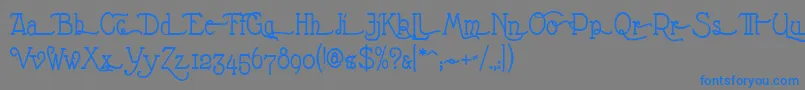 NathanAlternates Font – Blue Fonts on Gray Background