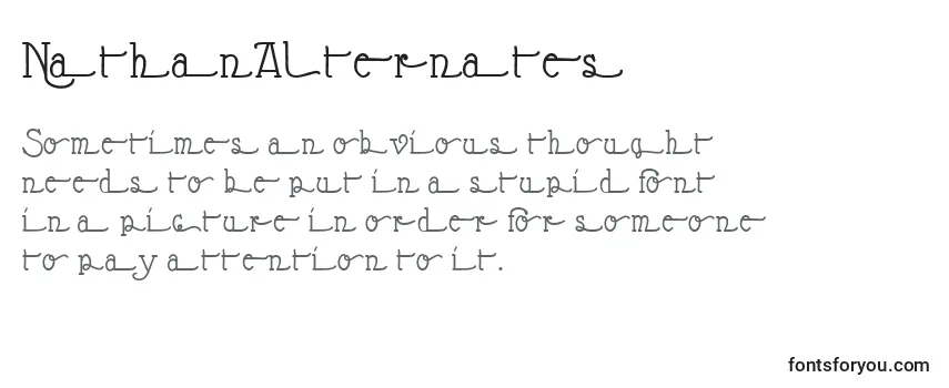 NathanAlternates Font