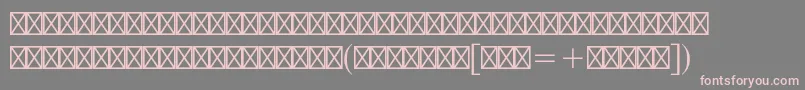 Шрифт Mathematicalpiltstd – розовые шрифты на сером фоне