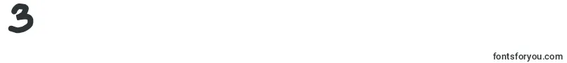 Więcej informacji o czcionce Thickerthan Czcionka Thickerthan – czcionki cyfry 3