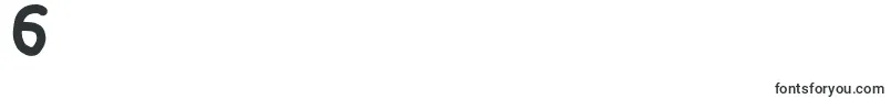 Thickerthan-Schriftart – Schriften für die Ziffer 6