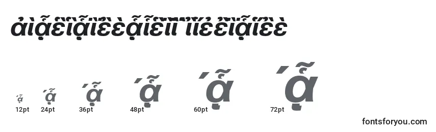 PragmaticapgttBolditalic Font Sizes