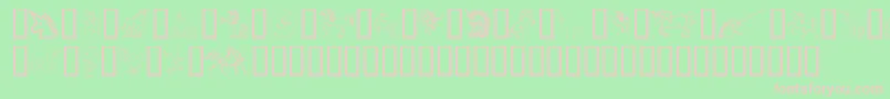 GailsUnicorn Font – Pink Fonts on Green Background