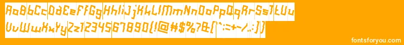 AlotOfLoveInverse Font – White Fonts on Orange Background