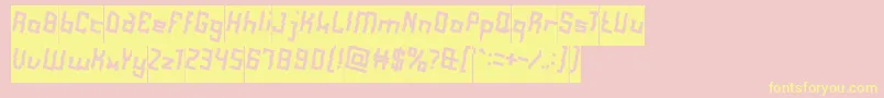 AlotOfLoveInverse Font – Yellow Fonts on Pink Background