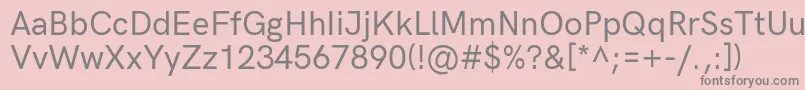 HkgroteskMediumlegacy Font – Gray Fonts on Pink Background