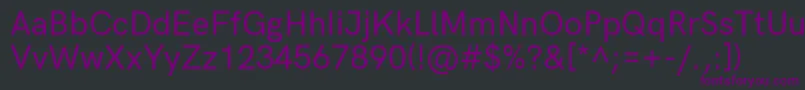 HkgroteskMediumlegacy Font – Purple Fonts on Black Background