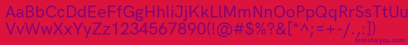 Шрифт HkgroteskMediumlegacy – фиолетовые шрифты на красном фоне