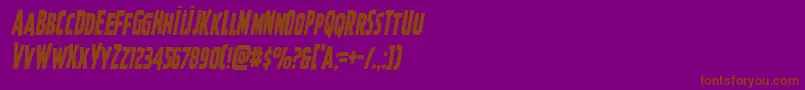 More about Ghoulishintentcondital Font Ghoulishintentcondital Font – Brown Fonts on Purple Background