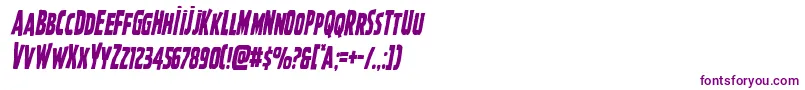 Ghoulishintentcondital-Schriftart – Violette Schriften