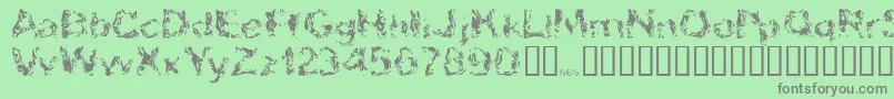 Шрифт Apokalypto – серые шрифты на зелёном фоне