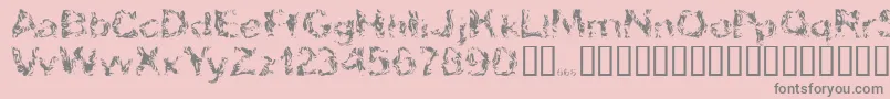 フォントApokalypto – ピンクの背景に灰色の文字