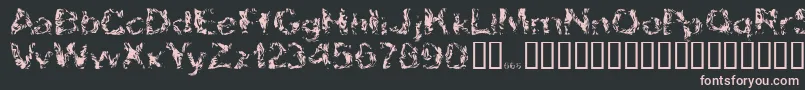 Apokalypto Font – Pink Fonts on Black Background