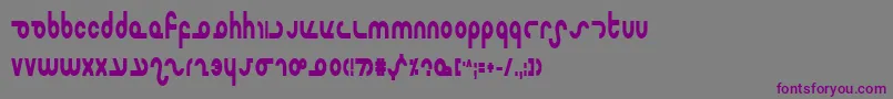 Mastercb Font – Purple Fonts on Gray Background