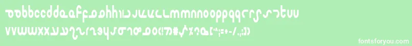 Mastercb Font – White Fonts on Green Background