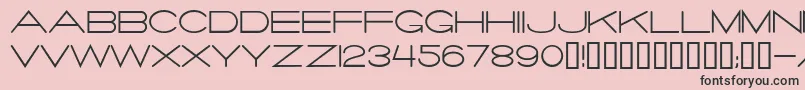 Salaryman Font – Black Fonts on Pink Background