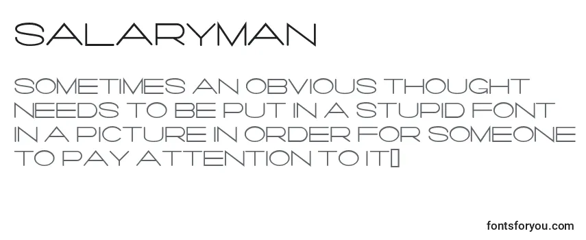 Review of the Salaryman Font