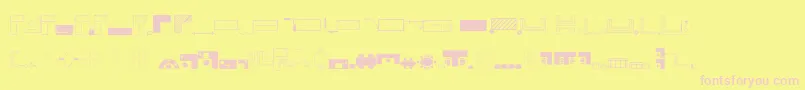 フォントOfficeplanning – ピンクのフォント、黄色の背景