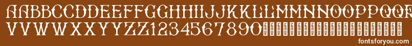 BradfordRegular Font – White Fonts on Brown Background