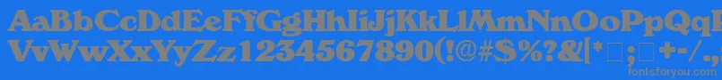 CatalegoDisplaySsi Font – Gray Fonts on Blue Background