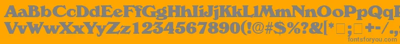 CatalegoDisplaySsi Font – Gray Fonts on Orange Background