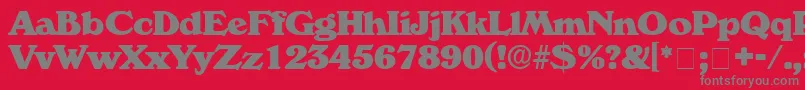 CatalegoDisplaySsi Font – Gray Fonts on Red Background