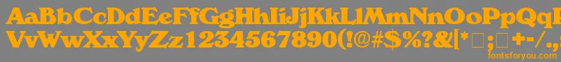 CatalegoDisplaySsi Font – Orange Fonts on Gray Background