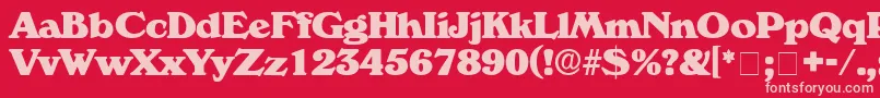 CatalegoDisplaySsi Font – Pink Fonts on Red Background