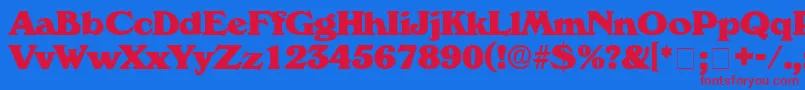 CatalegoDisplaySsi Font – Red Fonts on Blue Background