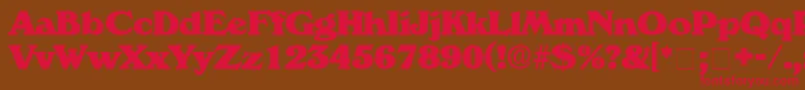 CatalegoDisplaySsi Font – Red Fonts on Brown Background