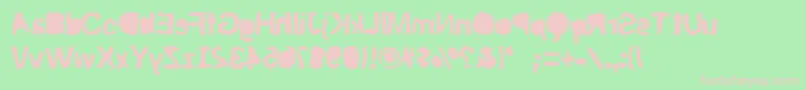 Riptrashcut Font – Pink Fonts on Green Background