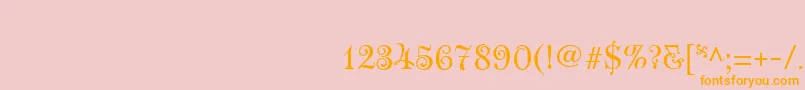 RoseVersailles2 Font – Orange Fonts on Pink Background