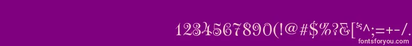 RoseVersailles2 Font – Pink Fonts on Purple Background