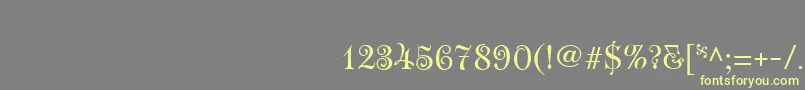 RoseVersailles2-Schriftart – Gelbe Schriften auf grauem Hintergrund